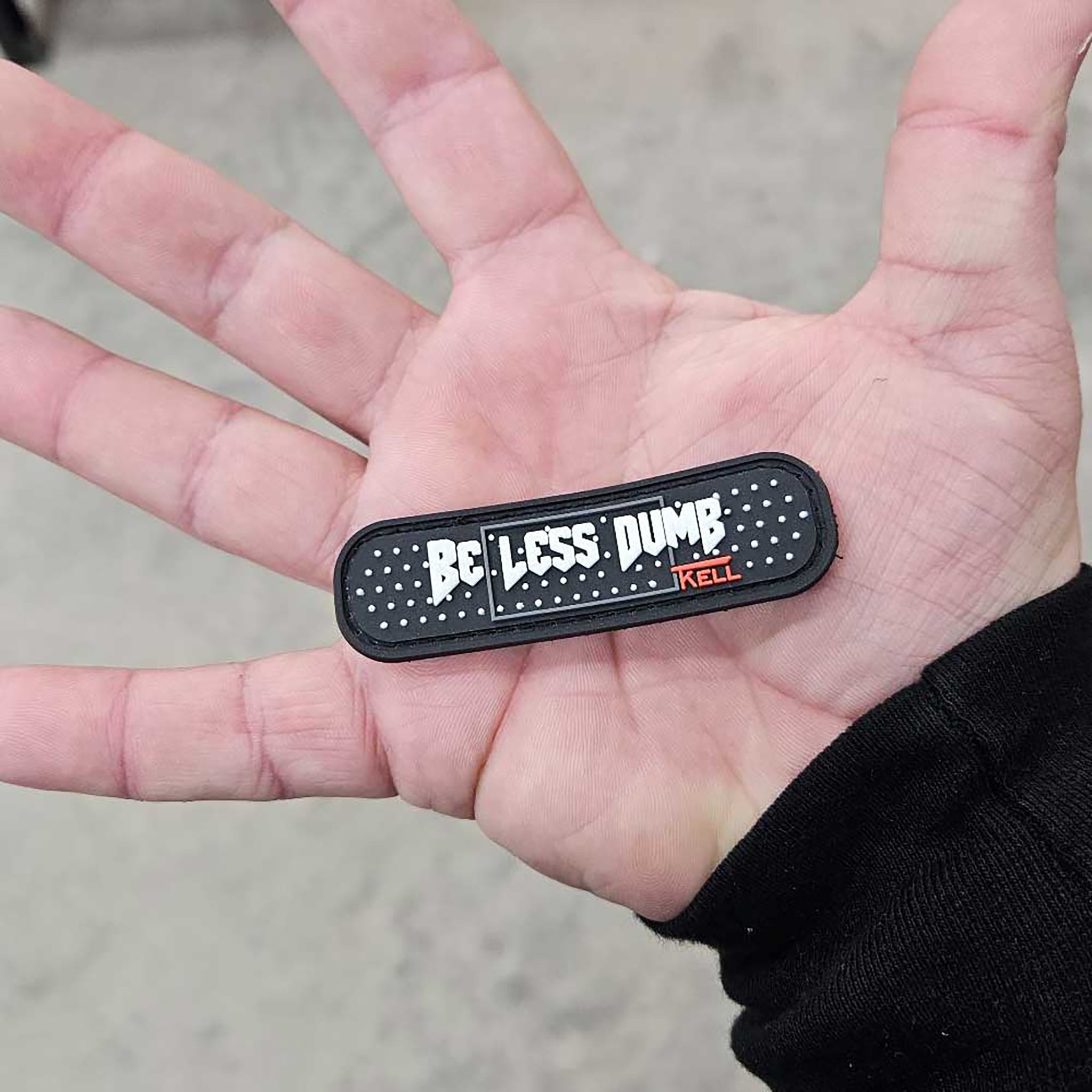 "BE LESS DUMB" BANDAID PATCH