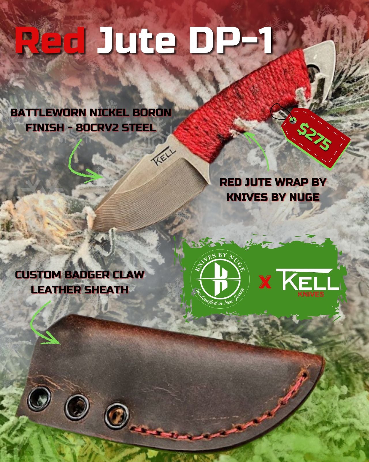 Red Jute-Wrapped DP-1s