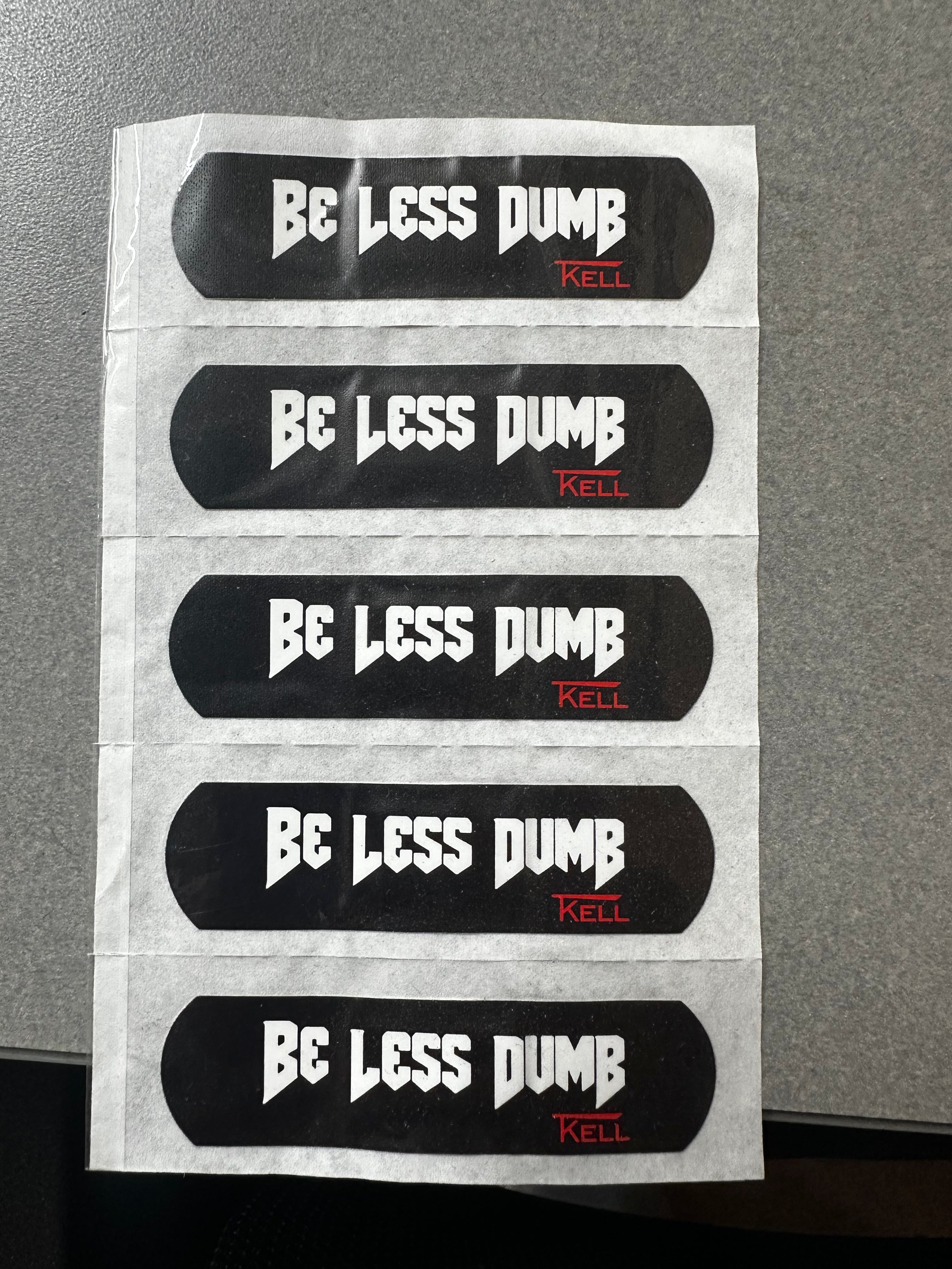 Be Less Dumb Bandaids
