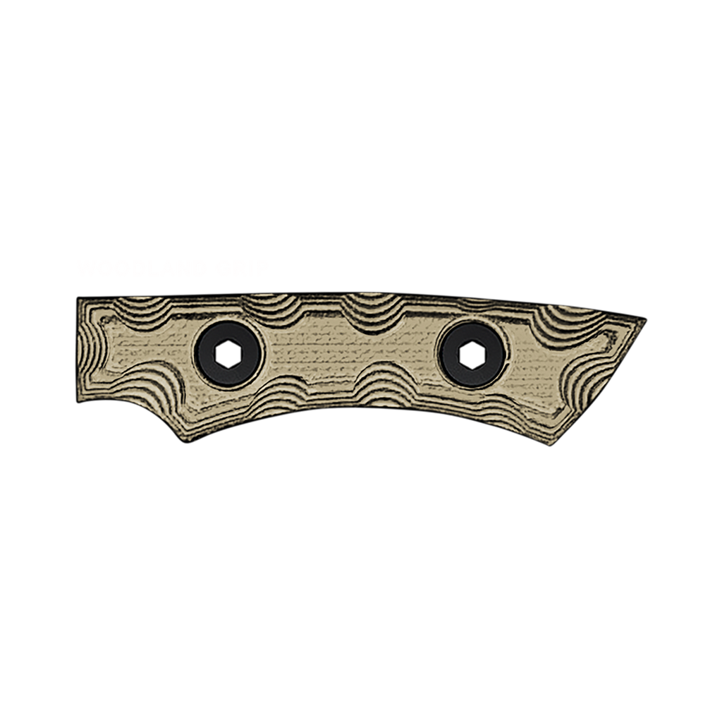 T.Kell Woodland Grip Piranha: Camo Tactical Knife