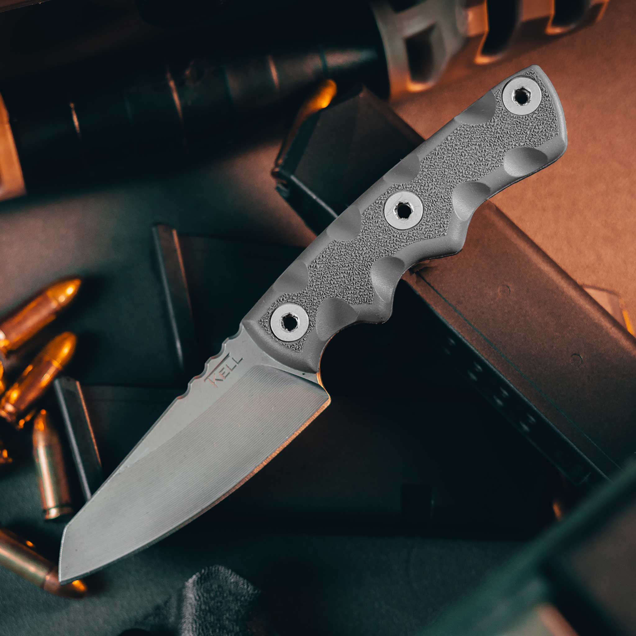 T.Kell KNIVES Nighthawk Trainerトレーニングナイフ T.Kell Knives - NtHwkBkMicGG - Nighthawk CG - Fixed Blade Knife