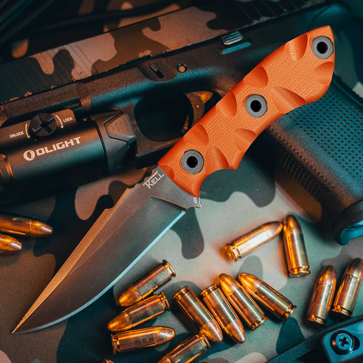 Striker | EDC Mako Knife with Thumb Rest | T.Kell Knives