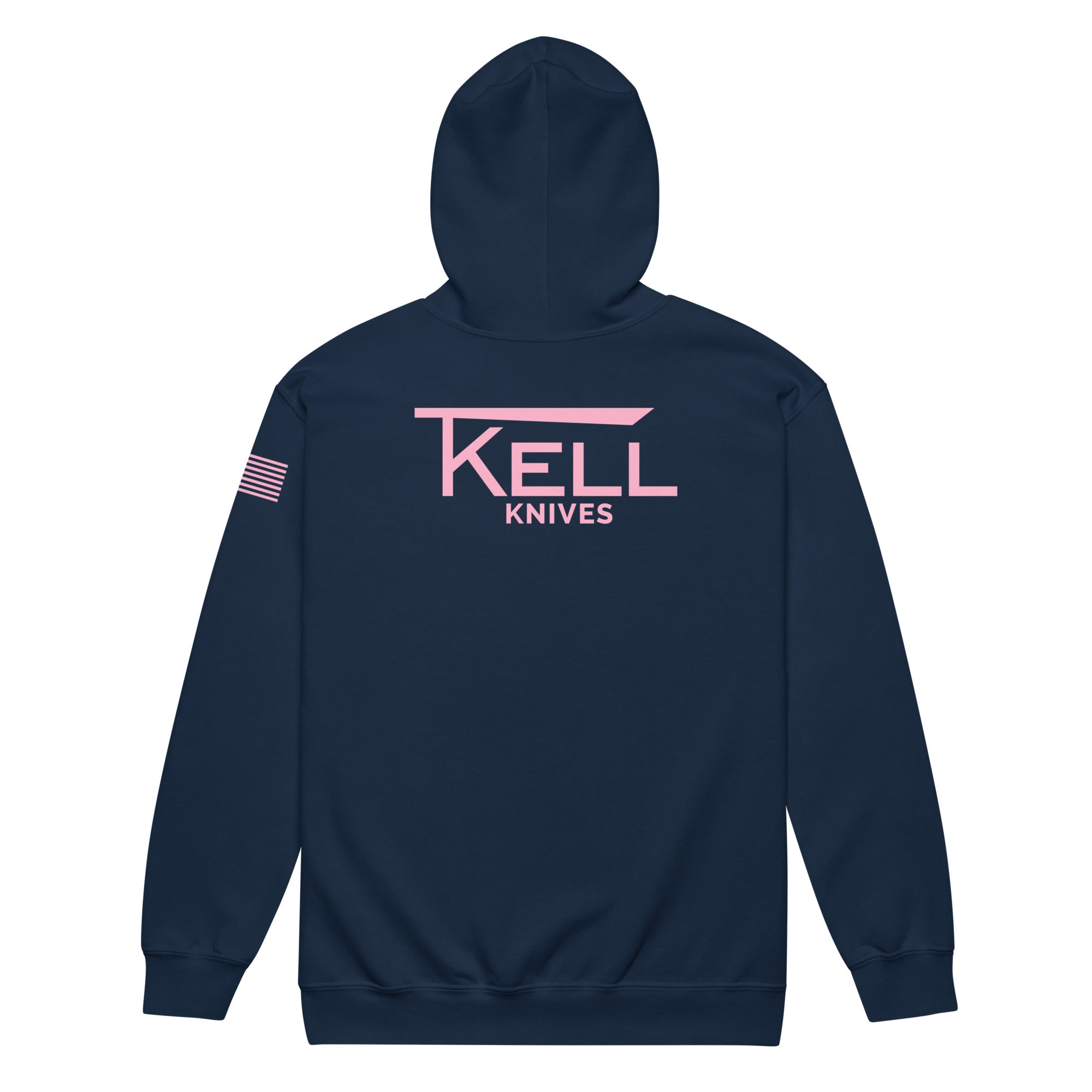 Pink Logo Zip Up Hoodie