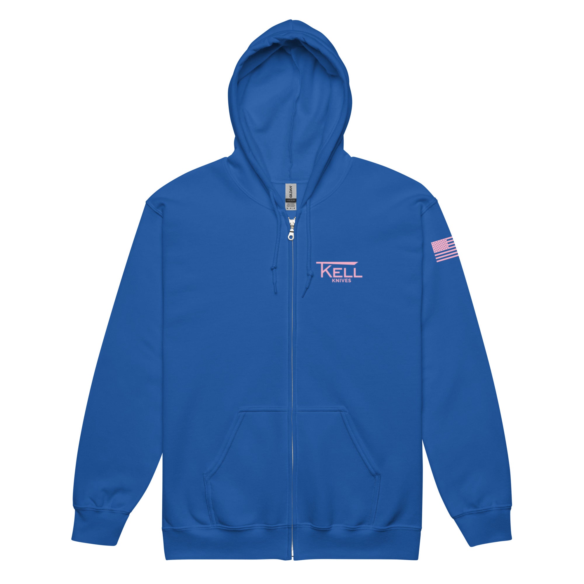 Pink Logo Zip Up Hoodie